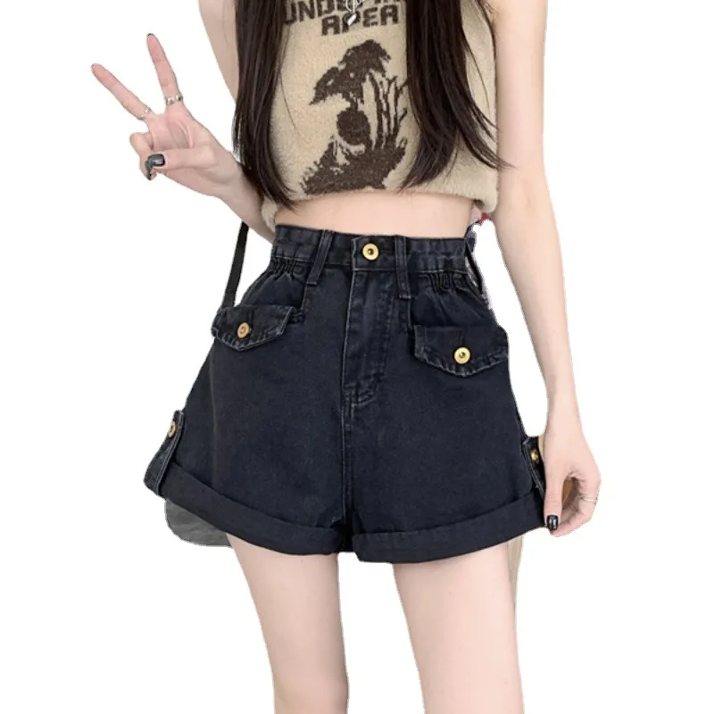 Нишевые джинсовые шорты для женщин Женская юбка Джинсовые юбки Спортивные брюки