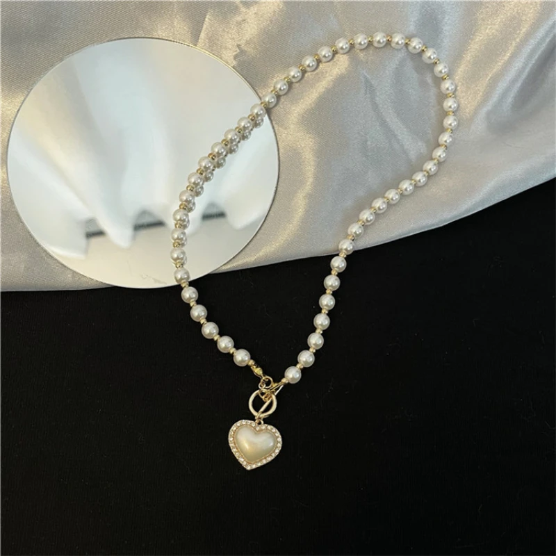 Новые модные ожерелья для женщин винтажное жемчужное ожерелье корейский