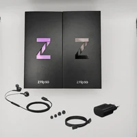 new samsung galaxy z flip 5g phone empty packing box or with accessories earphone ukuseu charger in blackpurple empty box