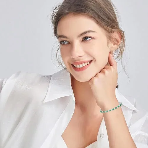 Теннисный браслет из чистого серебра S925 для женщин высококачественный модный