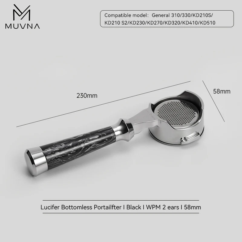 

MUVNA Бездонный портафильтр для эспрессо 58 мм