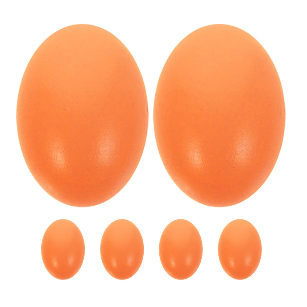 6 шт. имитация яиц декор моделирование ролевые игры игрушки поддельные