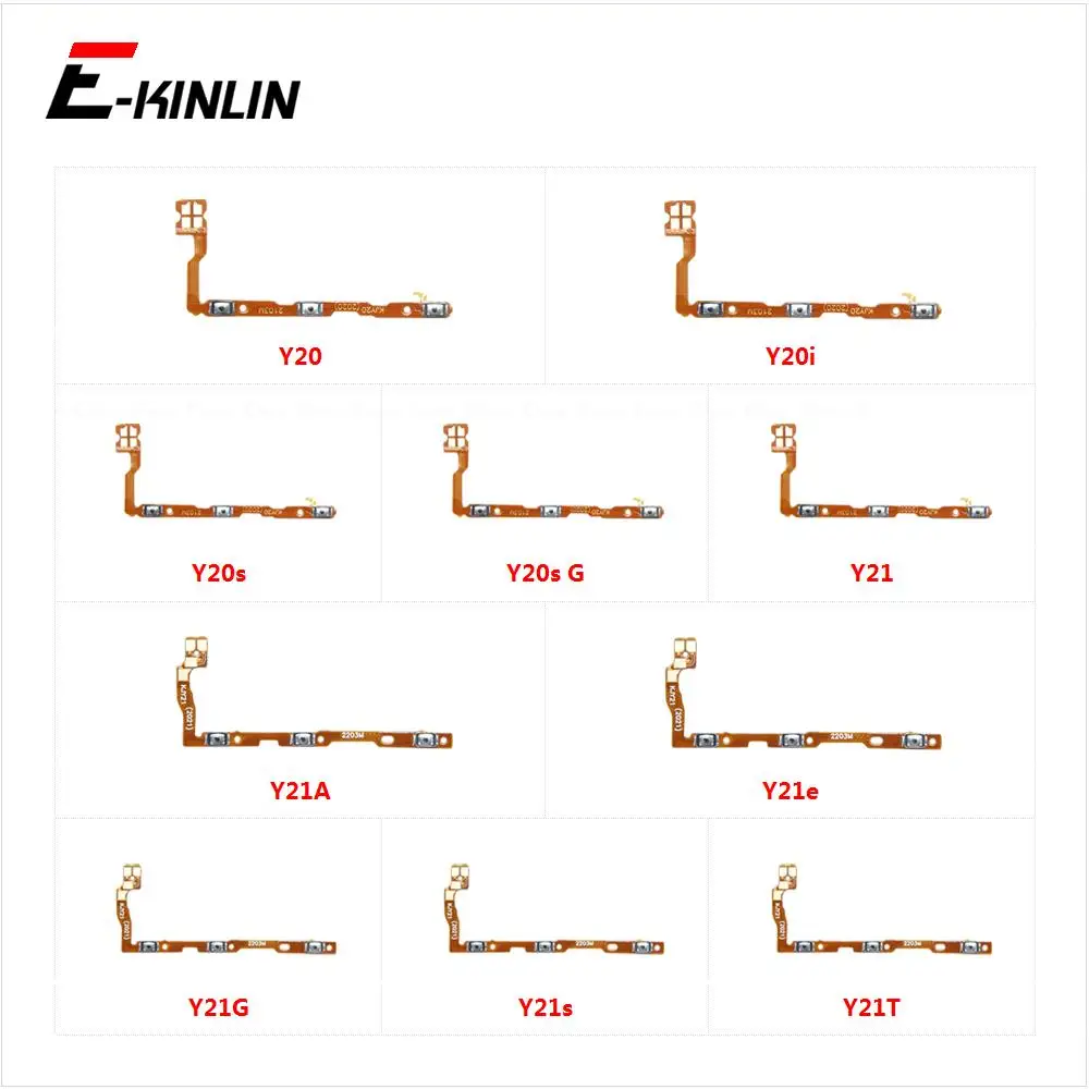 

Switch Power ON OFF Button Flex Cable Ribbon For Vivo Y20 Y20i Y20s G Y21 Y21A Y21e Y21G Y21s Y21T Mute Silence Volume Key