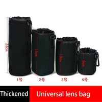 bizoe slr camera lens video bag barrel sleeve bag barrel portable protection thickenfor canon sony storage bag