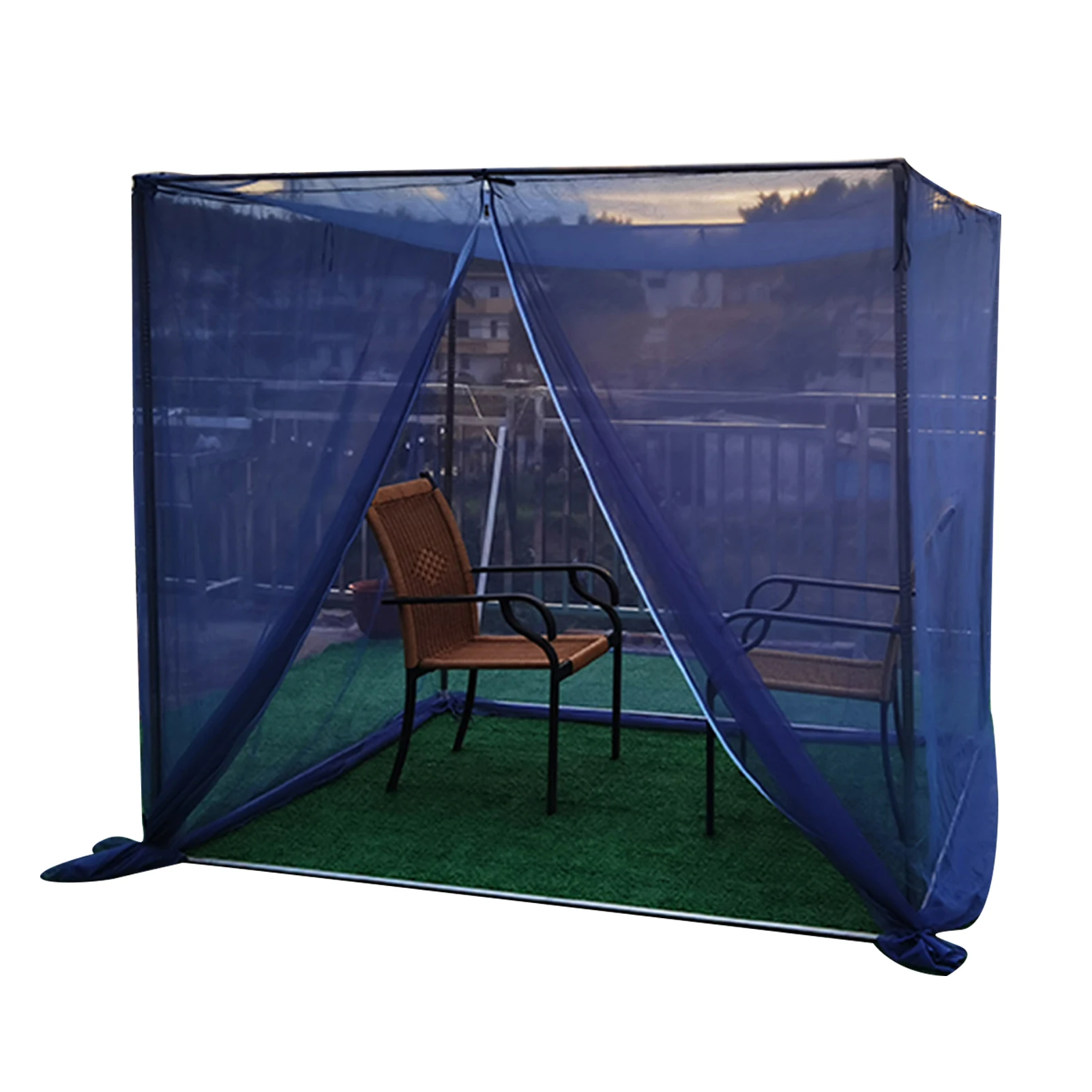 

Gazebo With Mosquito Netting And Bracket Zipper Door Anti Insect Polyester Tent Canopy Shelter For Patio Garden Backyard Deck