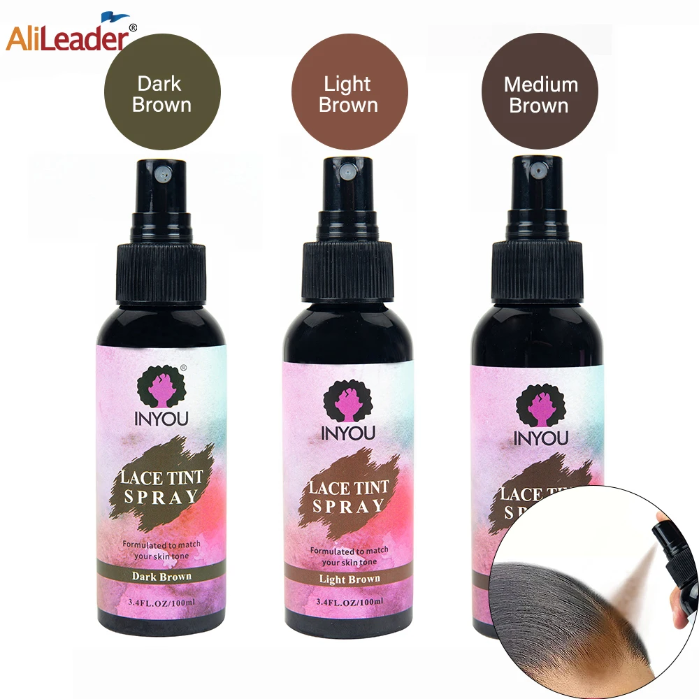 

Lace Tint Spray For Lace Wigs Lace Tint Spray For Wigs Dark Brown Medium Brown Light Brown Lace Tint Spray For Wig Free Shipping