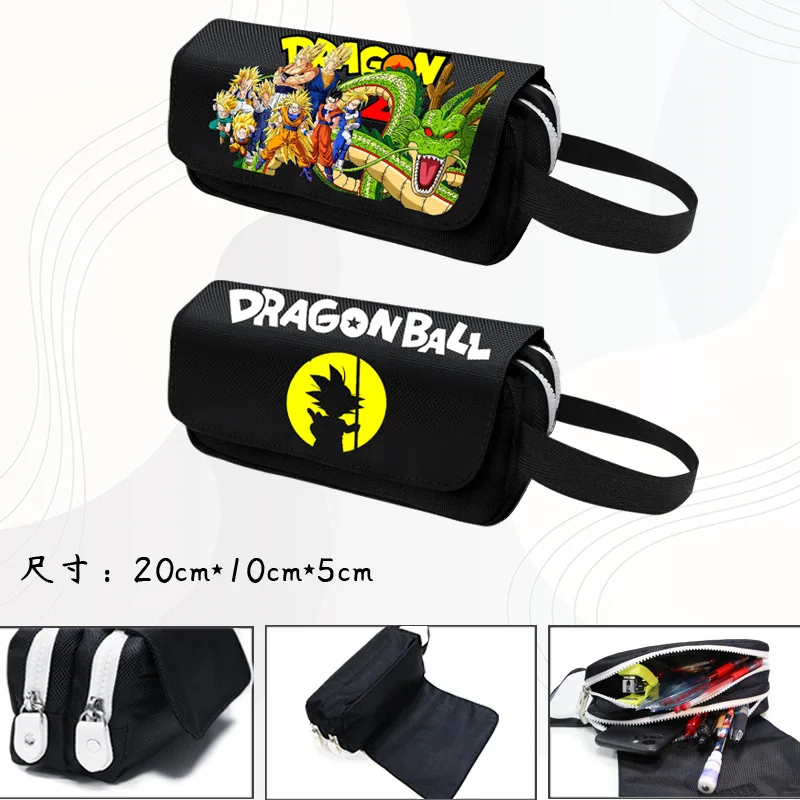 

Dragon Ball Pencil Bag Anime Peripheral Stationery Box Goku Vegeta Pencil Case Large Capacity Storage Bag Student Stationery
