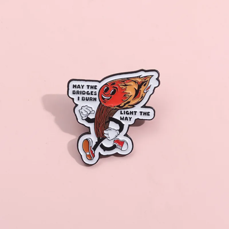 Эмалированная брошь ZHUMAN &quotHang In There It Gets Worse&quot