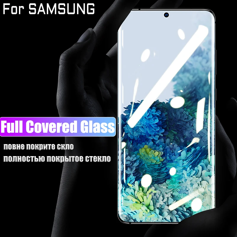 Ультразащитное закаленное стекло для Samsung S21 S22 Galaxy S20 FE S10 S8 S9 Plus Note 8 9 10 20 lite защита