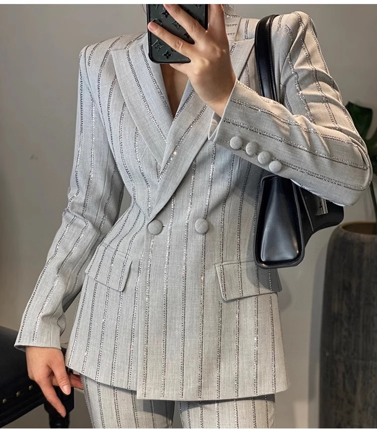 Новые весенне-осенние офисные женские брендовые пальто для девочек комплекты