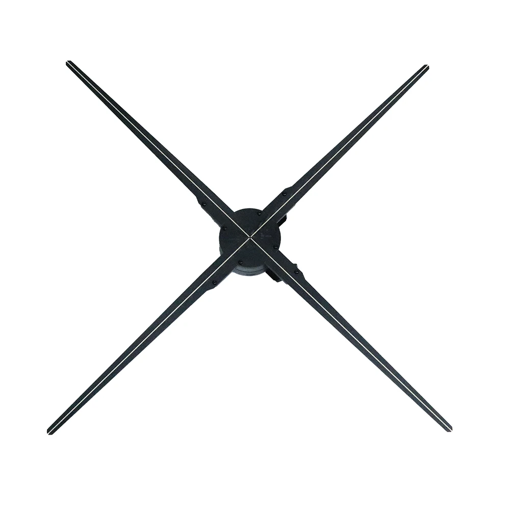 

Top Four Blades 1440*1440 1 Meter 100cm Indoor Advertising Hologram 3D Holographic Naked Eyes 3D LED Fan with Wifi App Control
