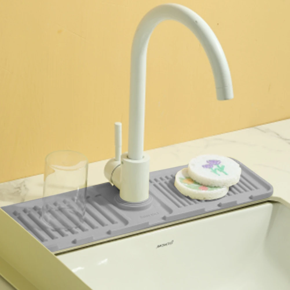Силиконовый Быстросохнущий Поднос Для Кухонной Раковины С Смесителем