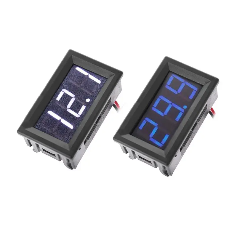 

for Dc 5-120V 2-Wire Voltmeter 3-Digit LED Display Panel Volt Meter Digital Volt
