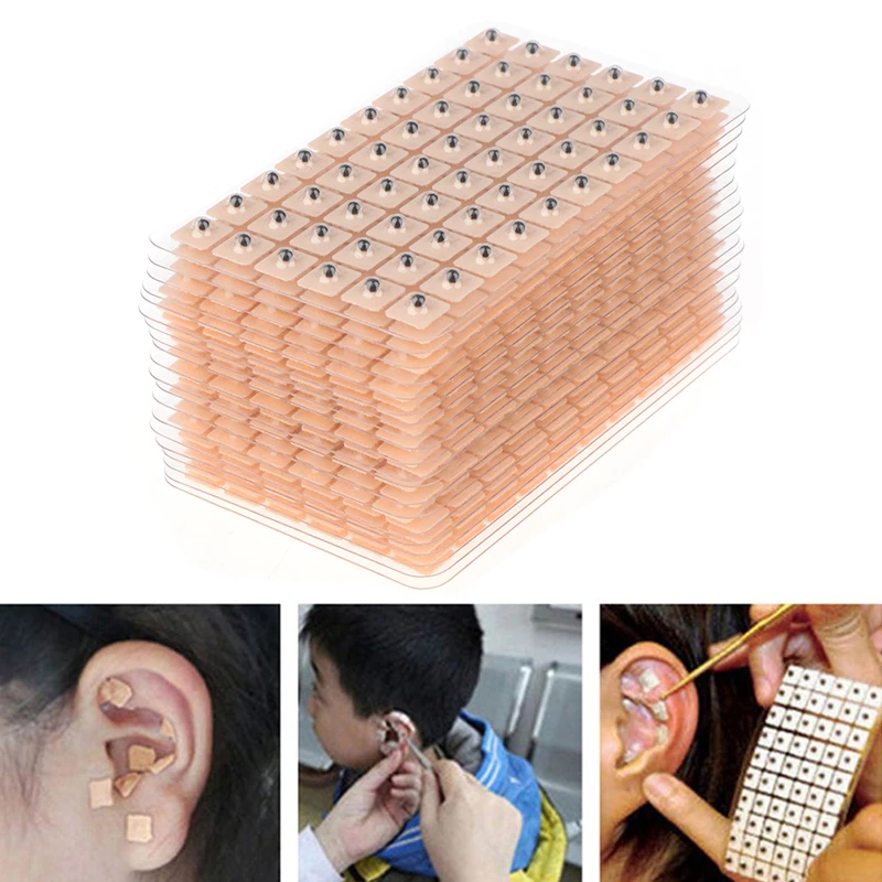 

1200Pcs Ear Point Stickers Ear Pressure Stick Acupuncture Magnetic Beads Auricular Ear Stickers Massage Ear stickers Health Care