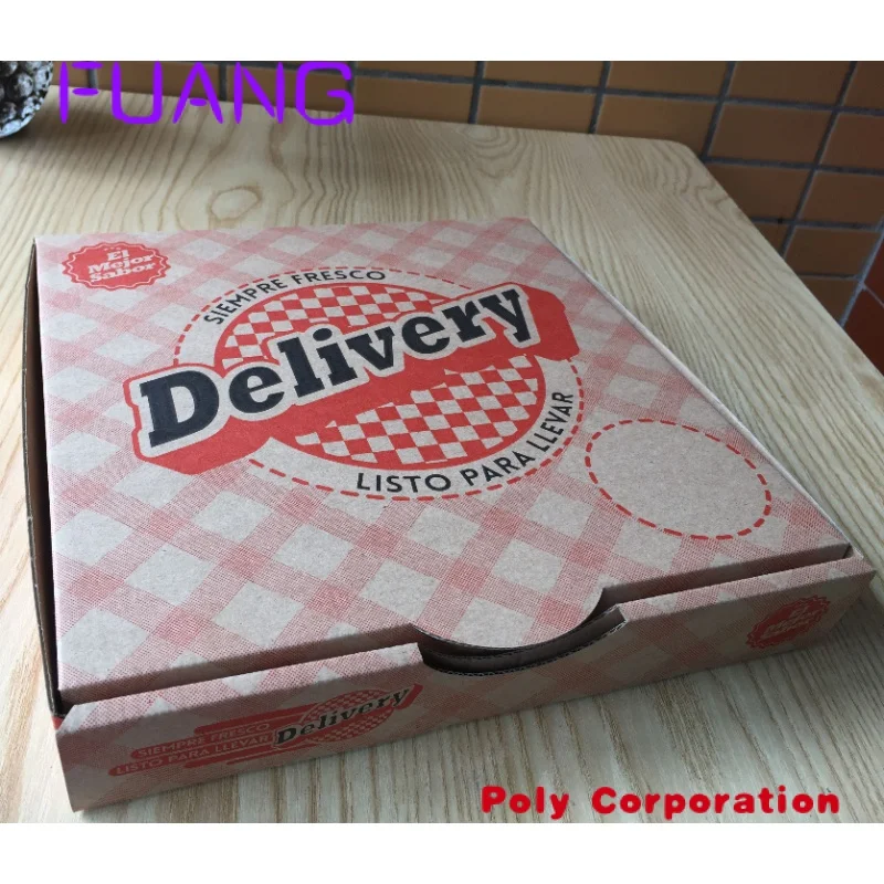 Customized all size pizza box 7 8 9 10 11 12 16 18 20 corrugated paper pizza box