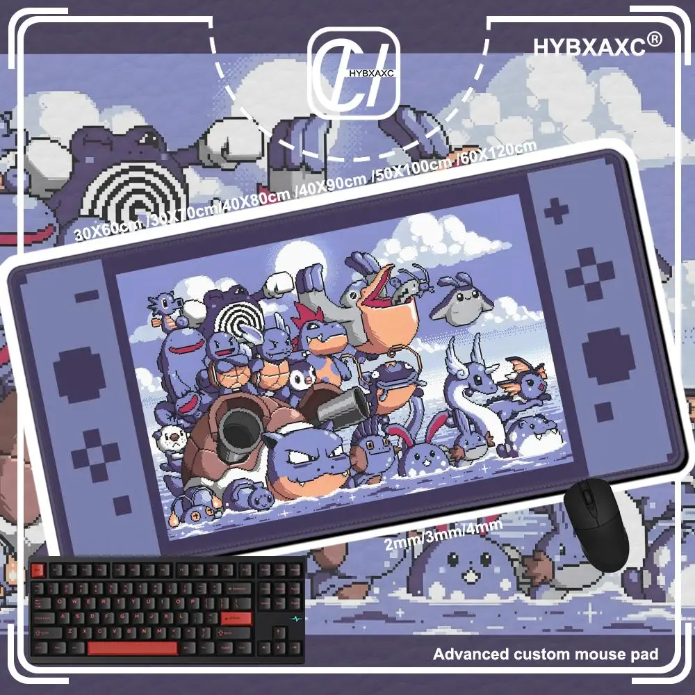 Pixel Nostalgia Retro Class Video Games XXL Mouse Pad Large Computer Laptop Non-slip Keyboard Desk Mats Mousepad 40x90