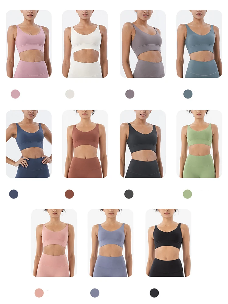 Fitness Bra Push Up Gym Fitness Women Sports Bra Full Cup Gym Crop Top Corset Athletic Vest Removable Chest Pad Female Yoga Bra