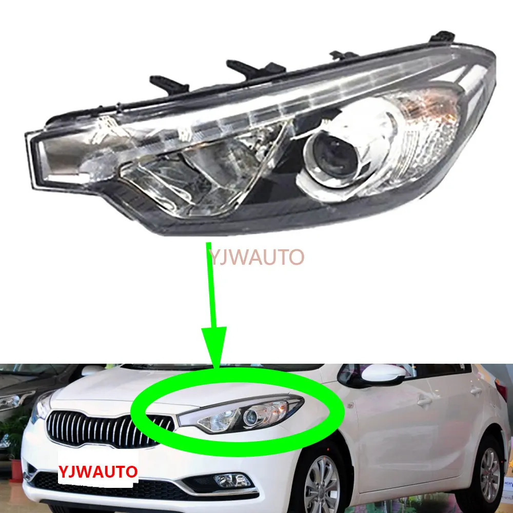 

Headlights For Kia K3 2012-2015 Headlamp Assembly with Daytime Running Lights Auto Whole Car Light Assembly