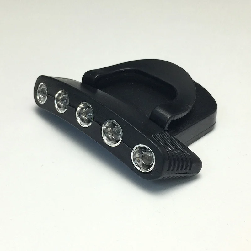 

Fishing Clip Cap Light Head Flashlight Night Fishing Light Plastic Ultra Bright Hands-Free Hat Lightweight