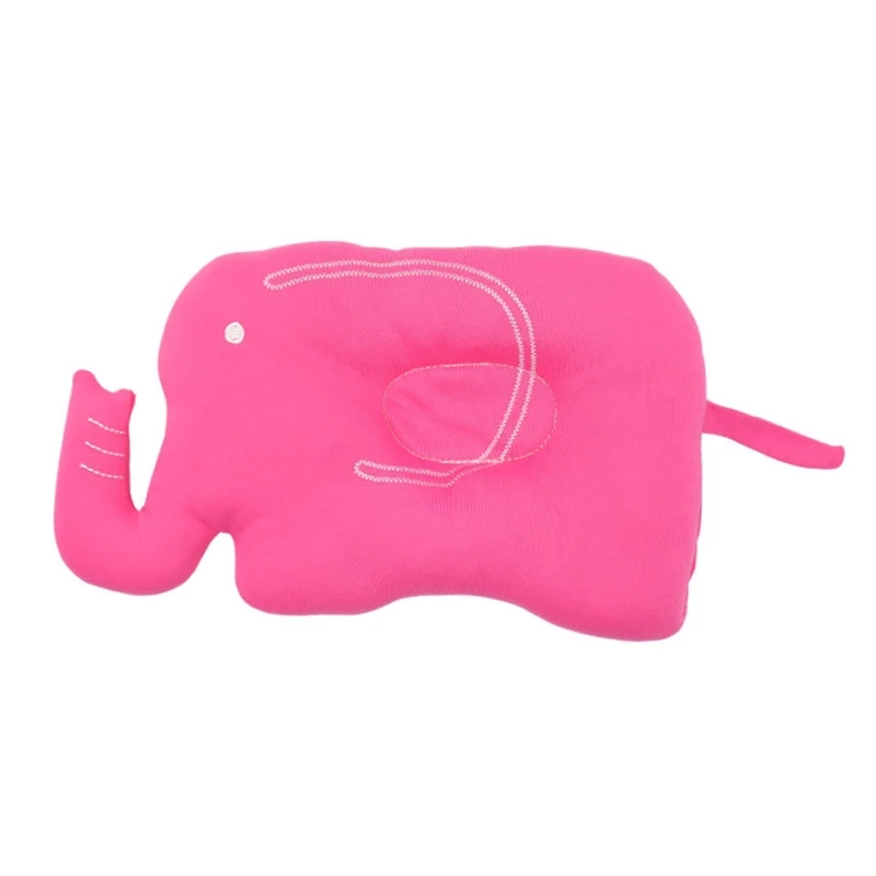 

Baby Pillow for Newborn Head Shaping Anti Flat Elephant Shape Pillow Super Breathable Cotton Fit for 0-24 Month Boy Girl