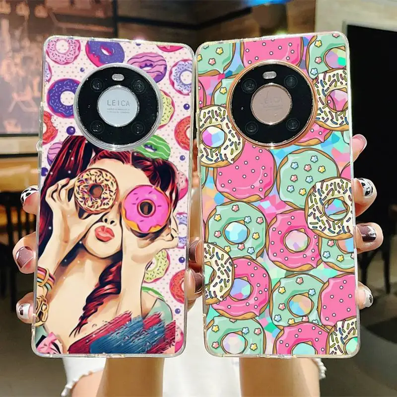 

Macaron Food Phone Case for Samsung S21 A10 for Redmi Note 7 9 for Huawei P30Pro Honor 8X 10i Cover