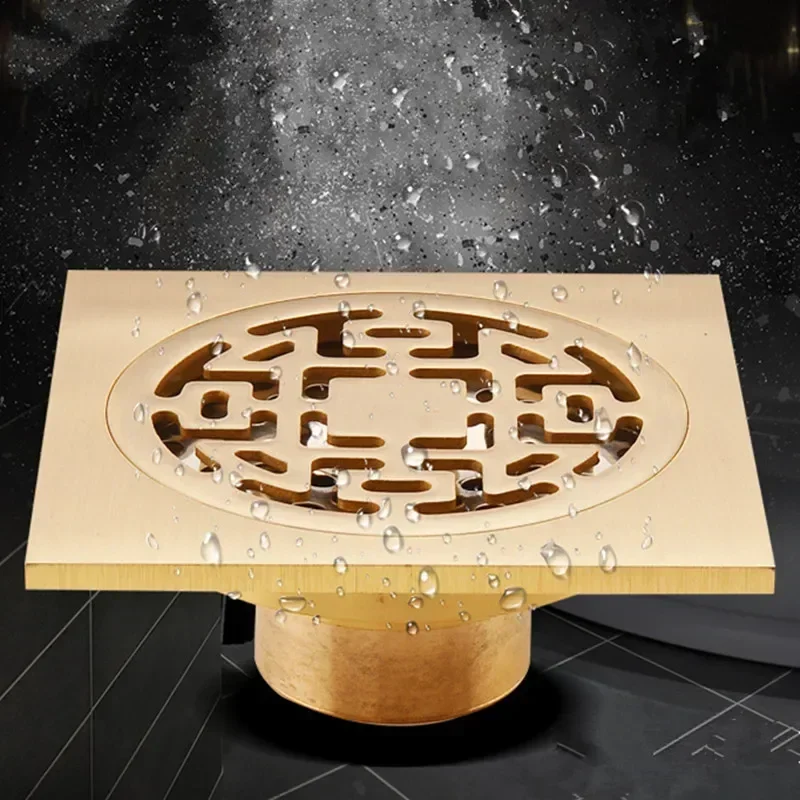 

Ванная комната 10*10 см трап для пола латунный цвет слив для стиральной машины слив для душа квадратный слив для душа