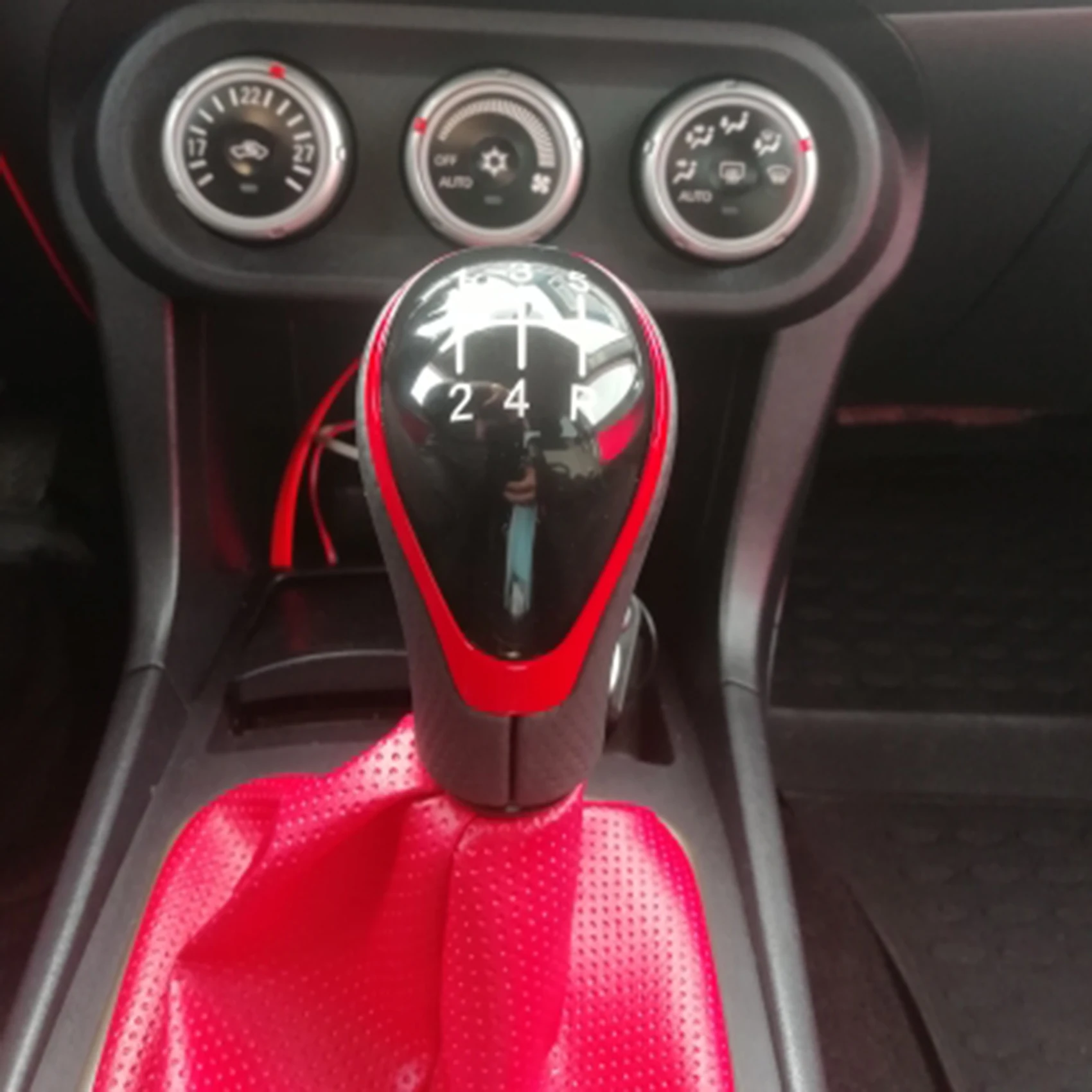 Автомобильная 5-скоростная кожаная ручка для Mitsubishi ASX V73 Pajero Sport Grandis Lancer