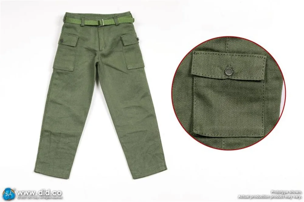 

1/6 DID A80150 WWII US Army Ranger Fat Sergeant Mike Rewat Military Pant Trouser Waist Belt Accessories For 12inch Action Figure