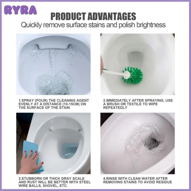 

1pc New 60ml/120ml Multi-purpose Toilet Foam Cleaner Toilet Cleaning Decontamination And Deodorization Polish Brightness