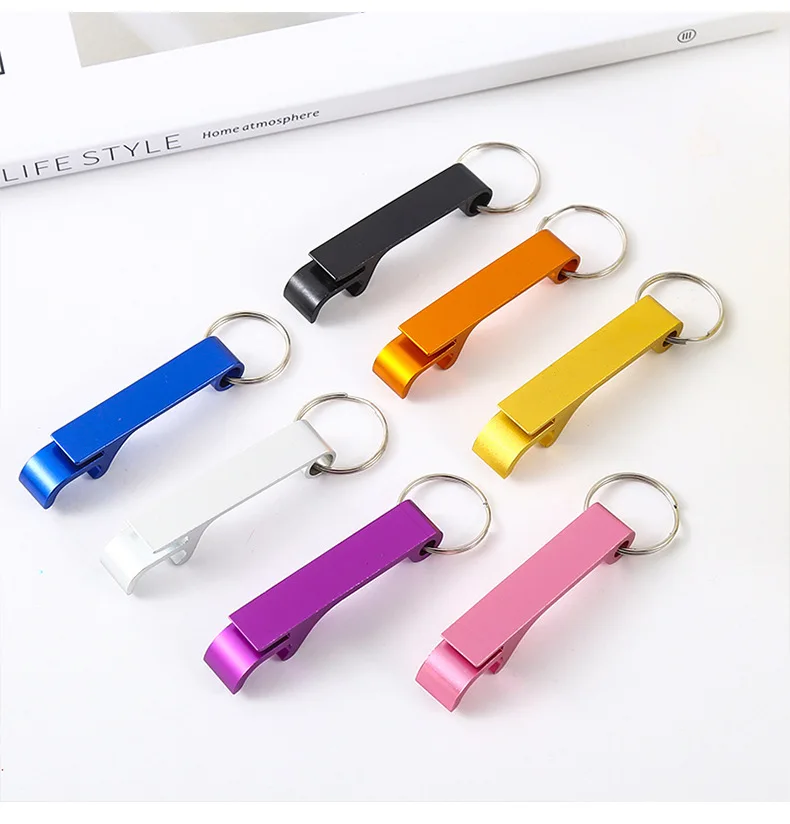 Открывалки для пивных бутылок металлический брелок штопор напитков маленький и