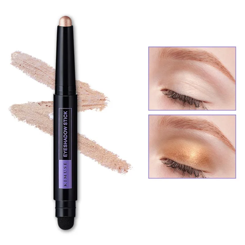 

Long Lasting Easy to Wear Eyeshadow Stick 6 PCS Shimmer Eyeshadow Soft & Creamy Texture Eye Shadow Pencil Crayon Cream