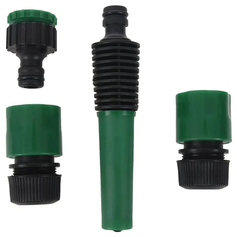 

4Pc Garden Car Water Hose Pipe Tap Nozzle Connector Set Fitting Adapter Hozelock