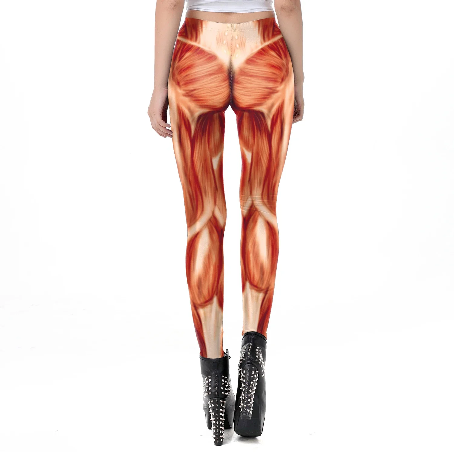 Teanoon забавные леггинсы для мышц женские штаны фитнеса одежда карнавала