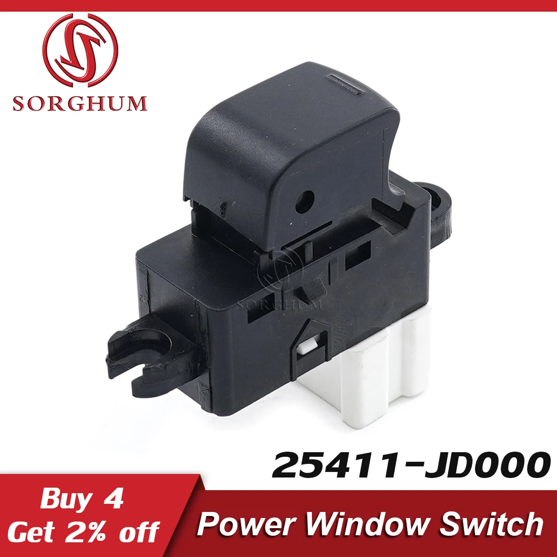 

Sorghum 25411-JD000 25411-BR00A Passenger Side Power Window Switch Button Lifter For Nissan Navara Pathfinder Qashqai 2007-2016