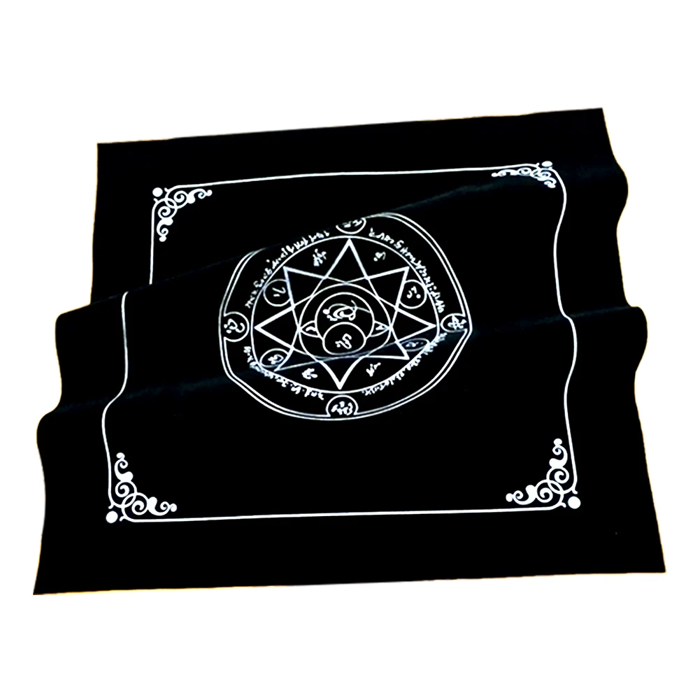 

Altar Tarot Card Cloth Tablecloth Astrology Divination Cards Table Cloth Black High-grade Flannel Tapestry Witchcraft Supplies