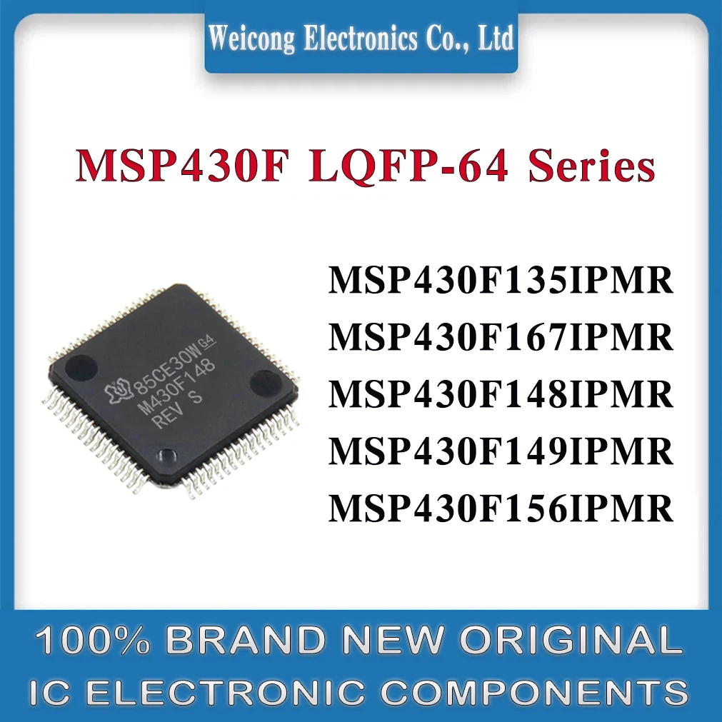 

MSP430F135IPMR MSP430F167IPMR MSP430F149IPMR MSP430F148IPMR MSP430F156IPMR MSP430F MSP430 MPS IC MCU Chip LQFP-64
