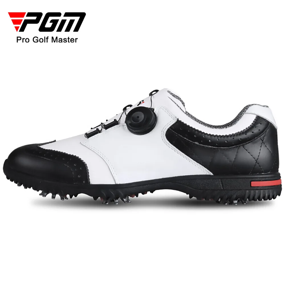 PGM XZ039 Golf Sports Shoes Men's Genuine Leather Natural Rubber Elastic Band Comfortable Waterproof Casual Sneakers 39-45 Sizes