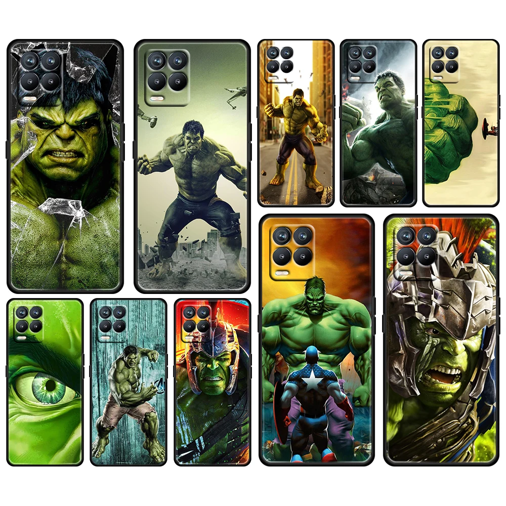 

Hulk marvel hero For OPPO GT Master Find X5 X3 Realme 9 8 6 C3 C21Y Pro Lite A53S A5 A9 2020 Black Phone Case Cover Coque Capa