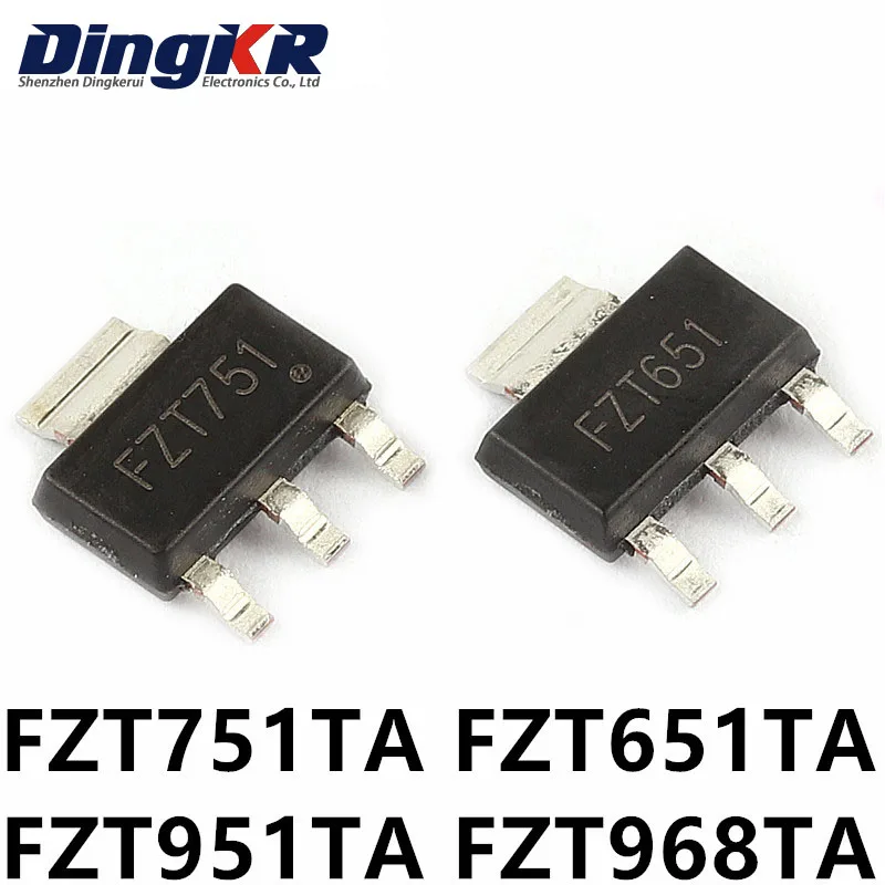 

10 шт FZT751TA SOT-223 FZT751 SOT223 FZT751 SOT FZT651TA FZT651 FZT951TA FZT951 FZT968TA FZT968