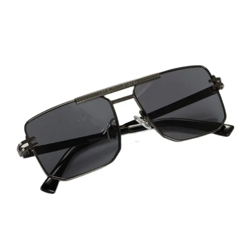 

Оправа из нержавеющей стали, нейлоновые линзы, прямоугольные солнцезащитные очки для мужчин, роскошные прочные бифокальные Женские повседневные солнцезащитные зеркальные очки G01A