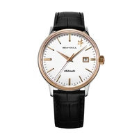 2021 seagull mens watch automatic mechanical belt simple casual mens watch year of the ox commemorative edition 219 613
