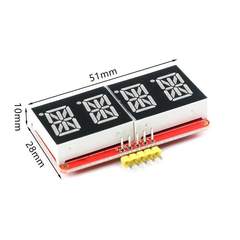 Светодиодный дисплей 0 54 дюйма 4-битный цифровой модуль-трубка HT16K33 I2C IIC