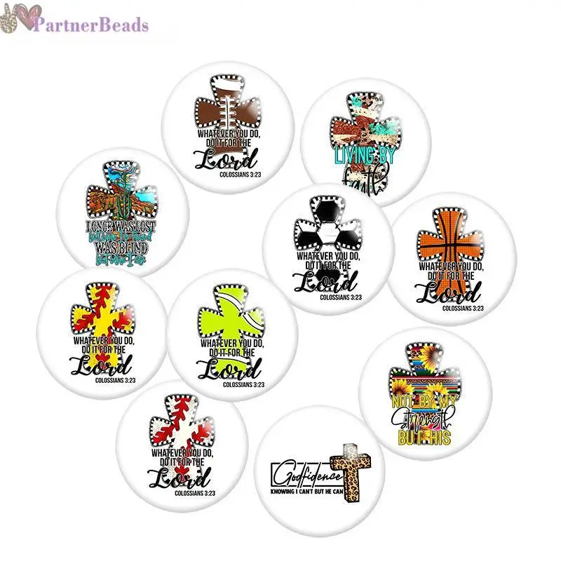 

Крестовые круглые стеклянные кабошоны для фотографий, стеклянные бусины с плоской задней поверхностью, фурнитура для изготовления застеже...