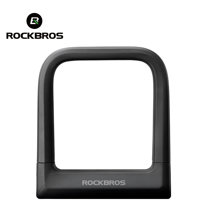 

ROCKBROS Silicone U-lock MTB Road Bike Accessories Bicycle Waterproof Stable Anti-theft Lock Studry Multifunctional Lock Safety