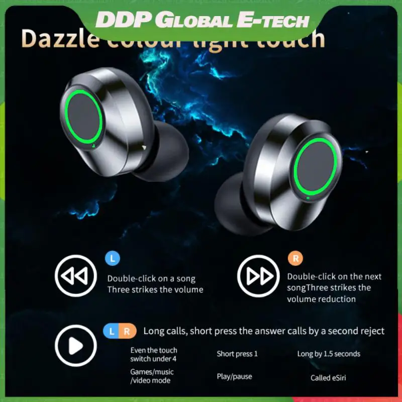 

Stereo Headset Sport Earbuds Deep Bass Earbuds Touch Control Earphones Tws Earphone Wireless Headset With Led Display