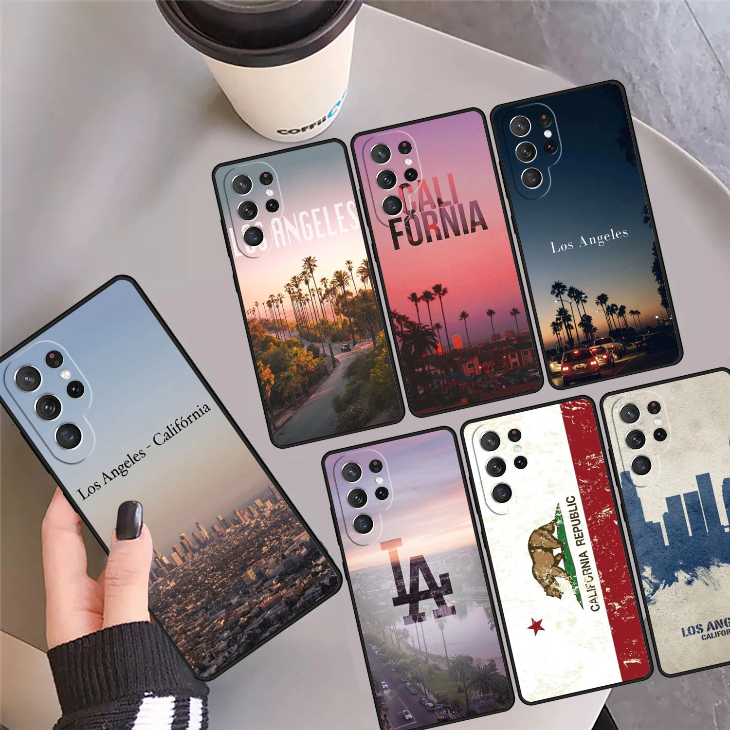 Чехол для телефона Los Angeles California чехол Samsung Galaxy S24 Ultra 23 S22 Plus S21 FE S20 S8 S9 S10 Note 10 Pro 20