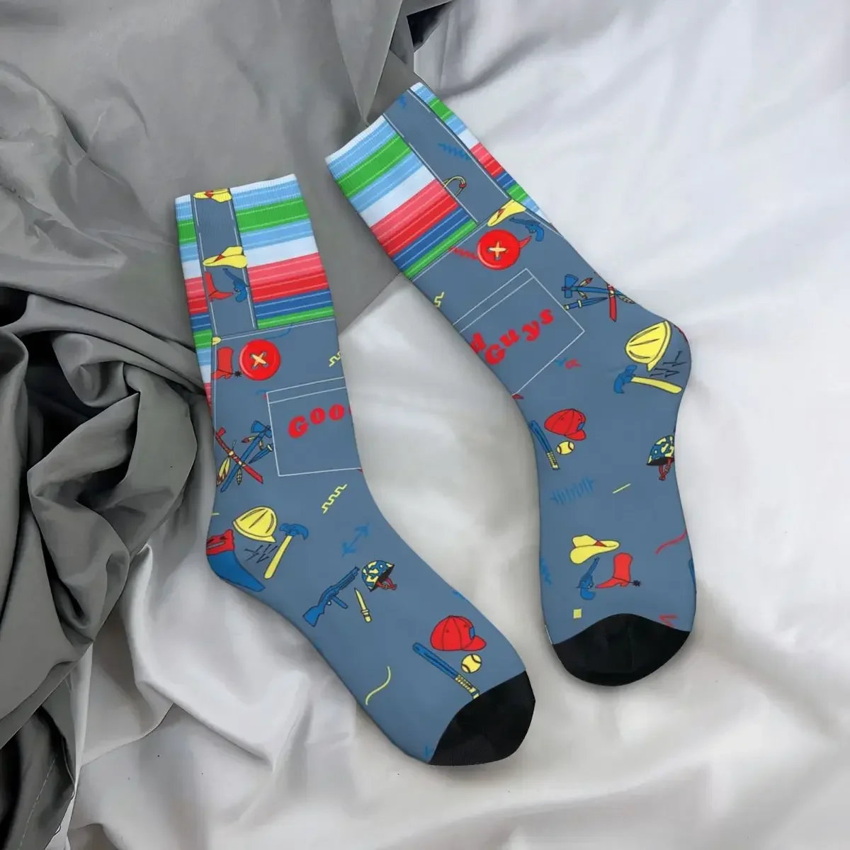 Хорошие парни детские игровые чулки в стиле Чаки-убийца впитывающие Харадзюку