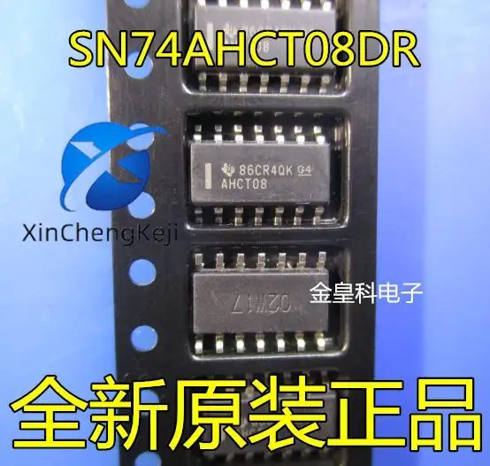 

30 шт. Оригинальный Новый SN74AHCT08DR Шелковый экран: AHCT08 SOP-14 logic