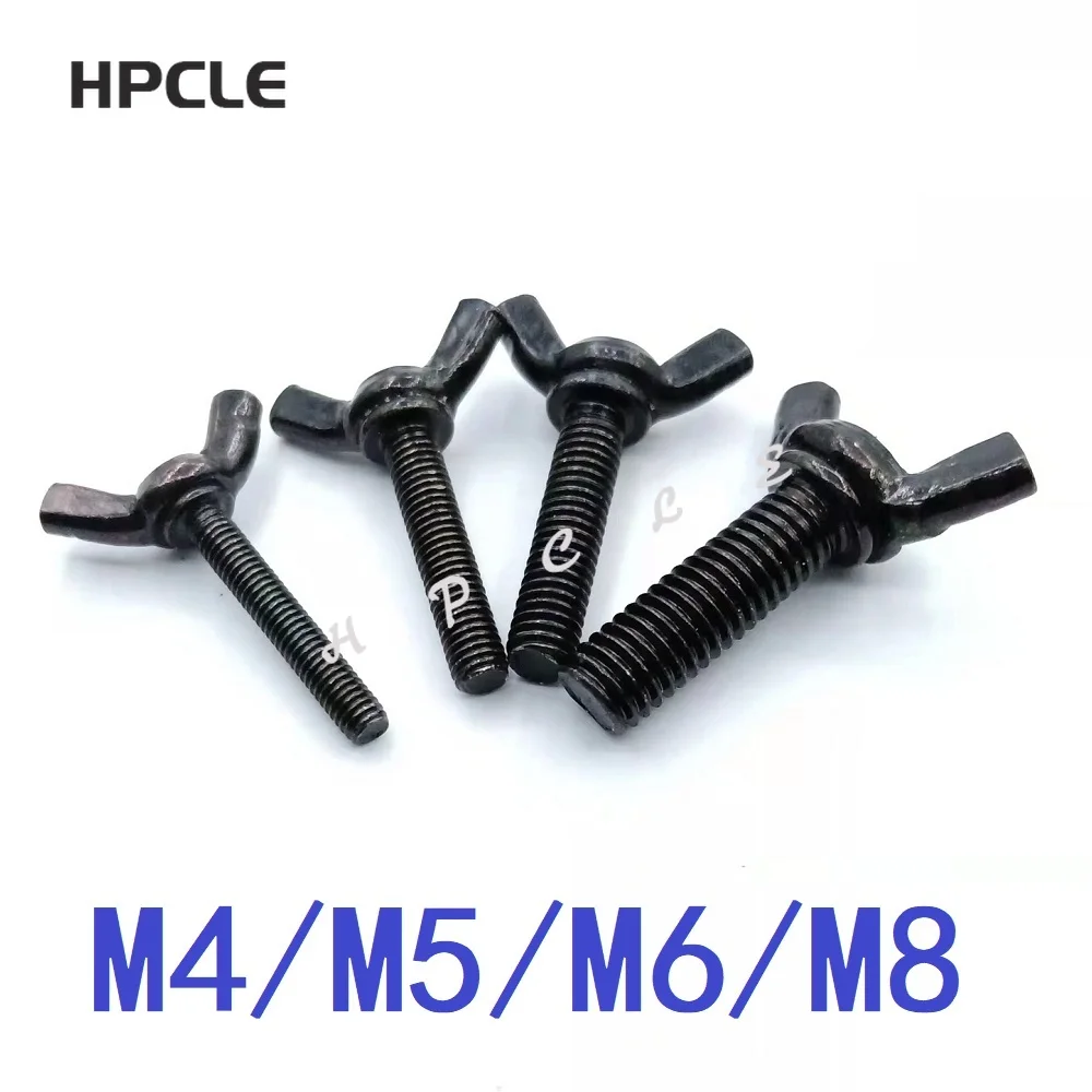 1-10 шт. M3 M4 M5 M6 M8 M10 * L DIN316 черный стальной болт-бабочка болт-крыло винт-коготь для