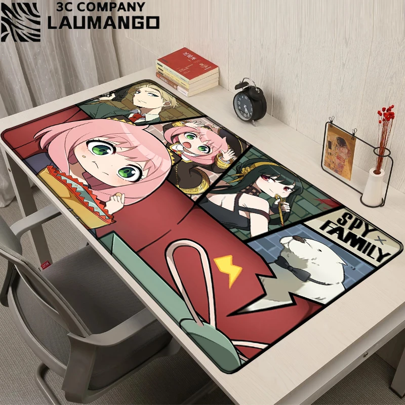 

Mouse Pads Spy X Family Deskmat Gaming Mat Keyboard Anya Desk Pad Cartoon Anime Carpet Speed Mousepad Mause Gamer Xxl Protector